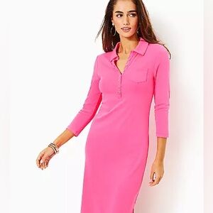 Lilly Pulitzer Vibrant Pink Polo Dress